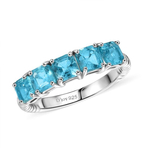 D&rsquo;joy AA Betroka Blauer Apatit Ring 925 Silber rhodiniert (Gr&ouml;&szlig;e 20.00) ca. 1,76 ct image number 4