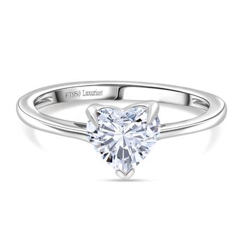 LUXURIANT IGI zertifizierter D/IF Labor Herz Diamant Ring in 950 Platin - 1,03 ct.