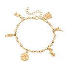 Reiner Edelstahl IP-Gelbbeschichtung Armband ca. 19 cm ca. 12,20g