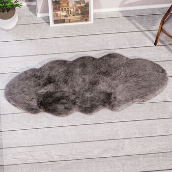 Kunstfell Teppich, hellbraun