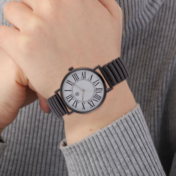 Reiner Edelstahl Std SchwarzUhren 17 cm ca. 50,00g image number 3