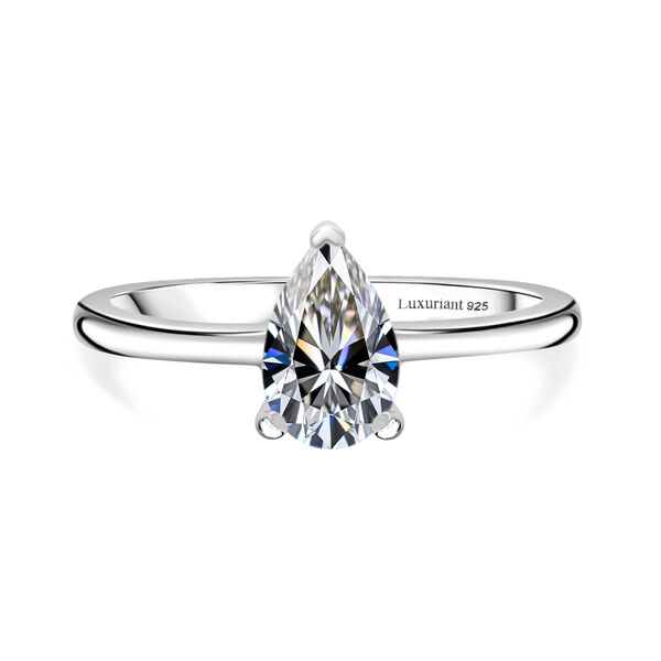 LUXURIANT SGL zertifizierter VS-GH Labor Tropfenschliff Diamant Ring - 1 ct.