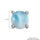 Larimar Ohrringe, 925 Silber platiniert ca. 3.10 ct image number 3