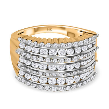 New York Kollektion- SI1 GH Diamant Cluster Ring- 1,50 ct.