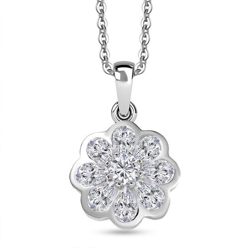 D’joy Moissanit Schmuckset 925 Silber rhodiniert ca. 1,76 ct. image number 0