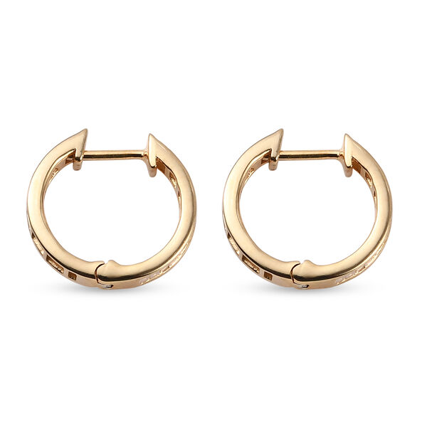 Diamant Creolen in Silber image number 4