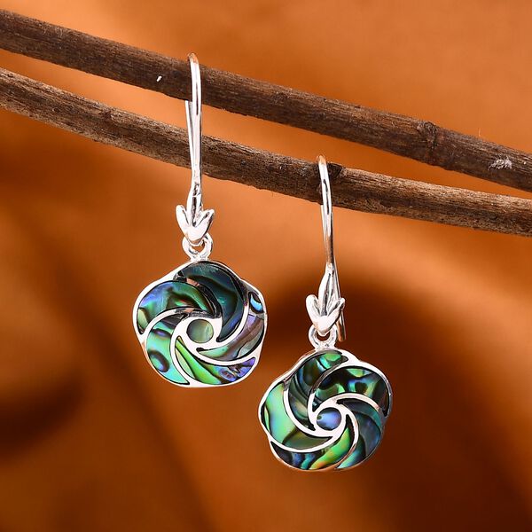 Royal Bali Kollektion- Abalone Muschel Rosen Ohrringe image number 2