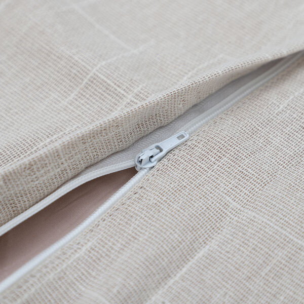 2er-Set unifarbener Kissenbezug mit R&uuml;schen, Gr&ouml;&szlig;e 50,8x50,8 cm, Buttercreme image number 5