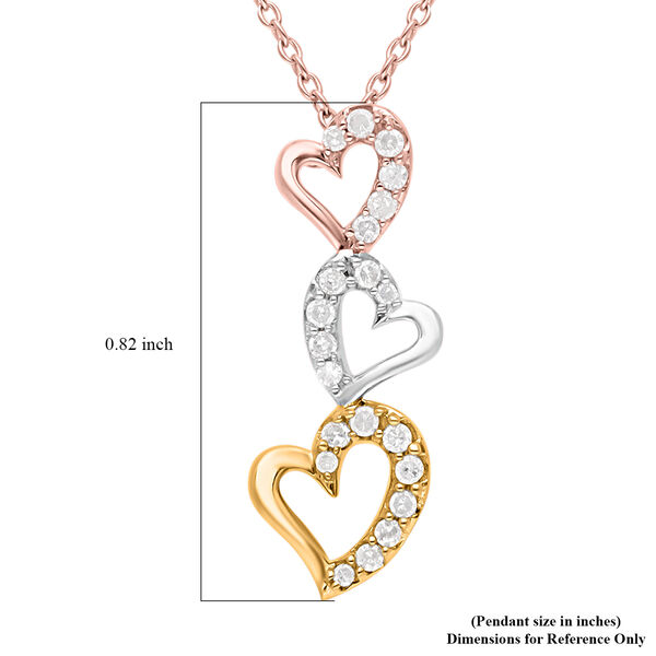 Diamant-Anh&auml;nger mit Kette, 50 cm - 0,15 ct. image number 6