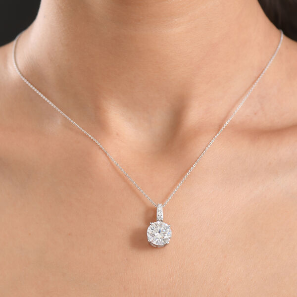D'Joy Moissanit Schmuckset ca. 50 cm 925 Silber Rhodiniert ca. 4,97 ct. image number 2