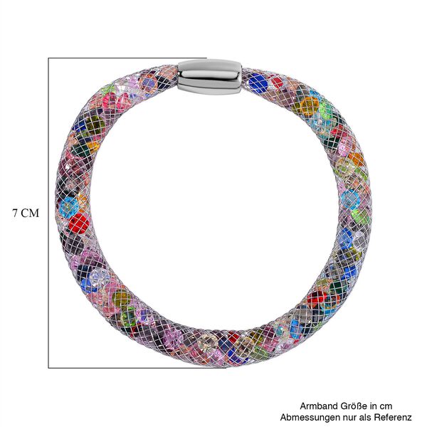 Mehrfarbiger Kristall Schmuckset Reines Messing image number 8