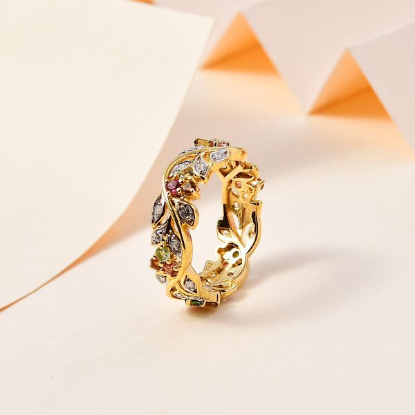 ALLORO AA Multi-Turmalin und Zirkon-Ring - 0.97 ct. image number 10