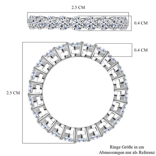 LUXURIANT DIAMOND - Lab Grown Diamant SI Ring 375 Weiß Gold (Größe 19.00) ca. 2.35 ct image number 4