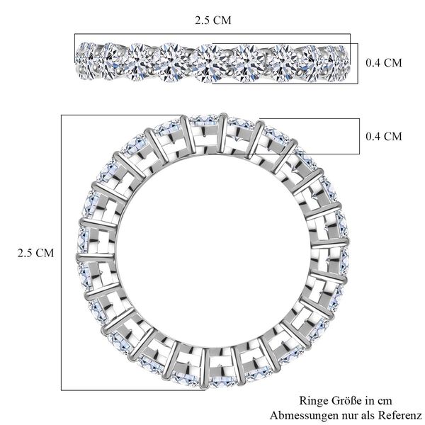LUXURIANT SI Labor Diamant Ring in 375 Wei&szlig;gold - 2,35 ct. image number 4