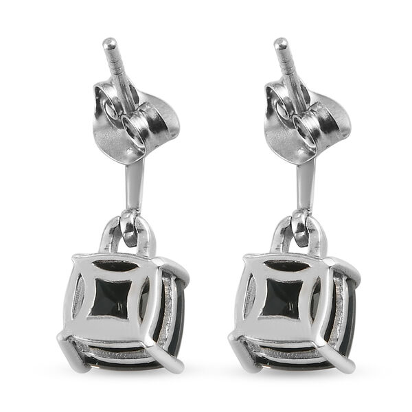 Alexandrit Triplett Quarz Ohrringe 925 Silber platiniert ca. 3,56 ct image number 5