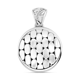 Royal Bali Kollektion- Strukturierter Silber-Anhänger