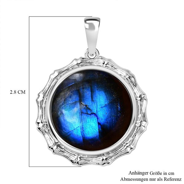 Labradorit Anh&auml;nger 925 Silber platiniert ca. 13.88 ct image number 6