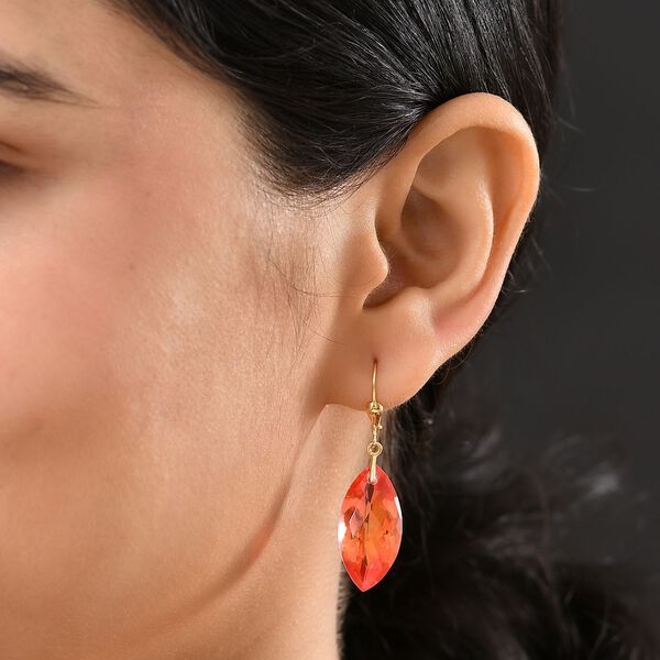 AAA Padparadscha Quarz Triplette Ohrringe, ca. 27,37 ct. image number 3