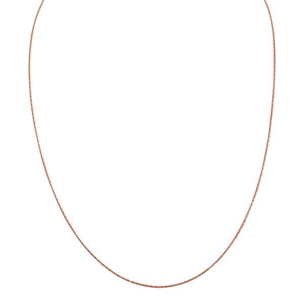 925 Silber ros&eacute;vergoldet Kette ca. 60 cm ca. 2,84g