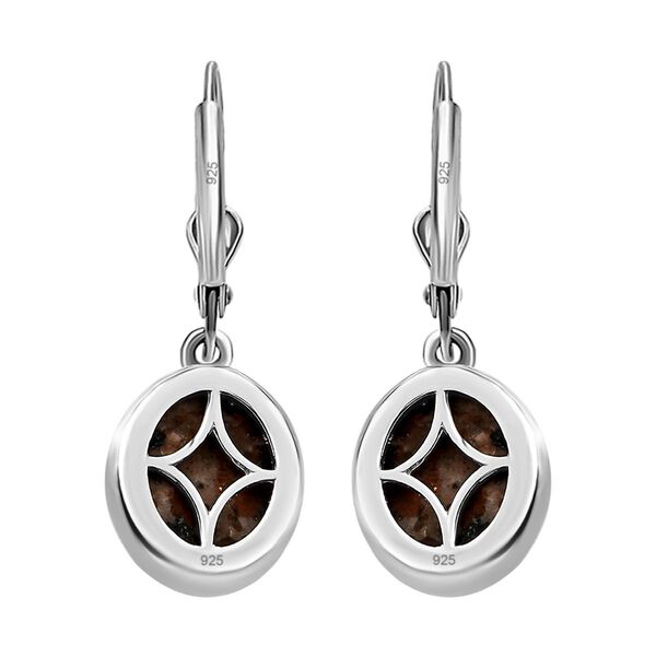 Natürliche Yooperlith-Ohrringe, 925 Silber platiniert ca. 7,14 ct image number 5