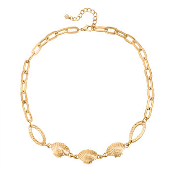 Gelb Halskette ca. 50 cm + 5 cm Extender, ca. 38,50g