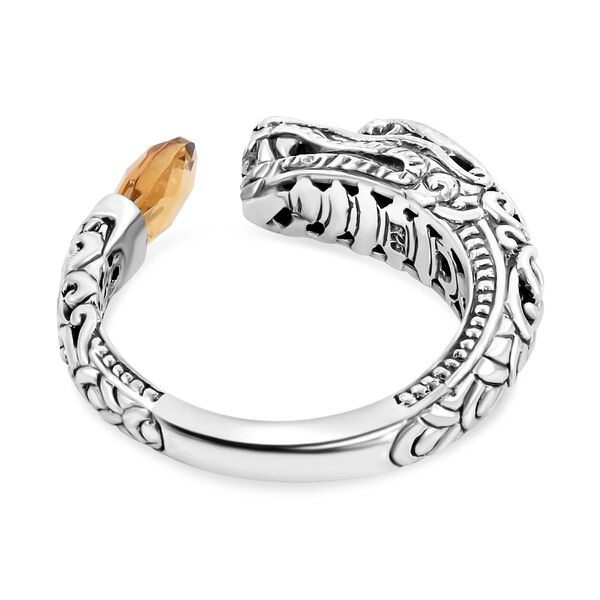 Royal Bali Kollektion- Citrin Ring- 3 Ct. image number 4