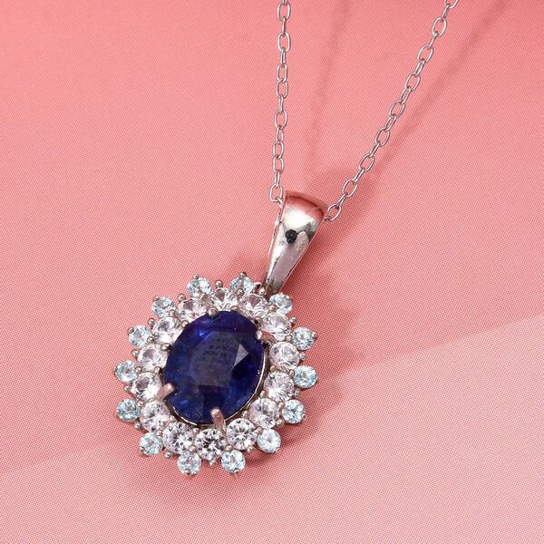 D'Joy Masoala Saphir, blauer Apatit und Zirkon Anhänger mit 50cm Kette - 2,84 ct. image number 1