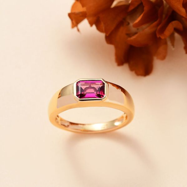 Labor roter Beryll-Ring - 0,94 ct. image number 2