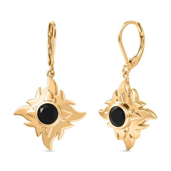 EverTrue AA schwarze Glasachat Ohrringe - 1,47 ct.