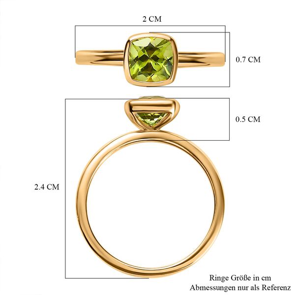 Natürlicher Peridot Ringset, ca. 2.79 ct. image number 8
