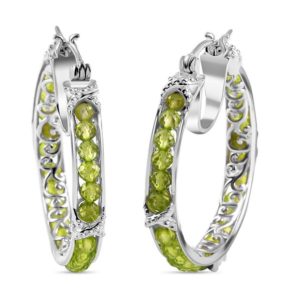 Peridot Creolen - 11,97 ct.