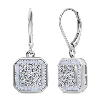 LUXURIANT DIAMOND - Lab Grown Diamant SI-GH Ohrringe 925 Silber Rhodiniert ca. 2,00 ct.