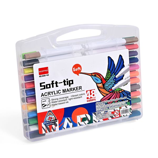 LIVMORE Premium Acryl Marker Set 48 teilig in Aufbewahrungsbox image number 5