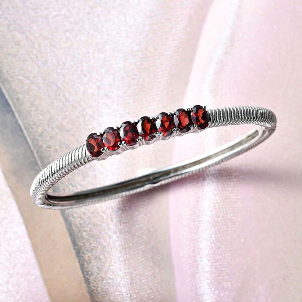 Roter Granat-Armreif, 19 cm - 6,73 ct. image number 2