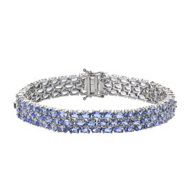 Tansanit Armband, 19 cm - 28,27 ct.