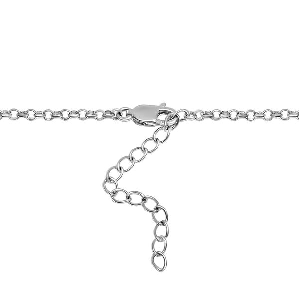 Handgearbeitete, nat&uuml;rliche Polki Diamant-Halskette, 45 cm - 1 ct. image number 4