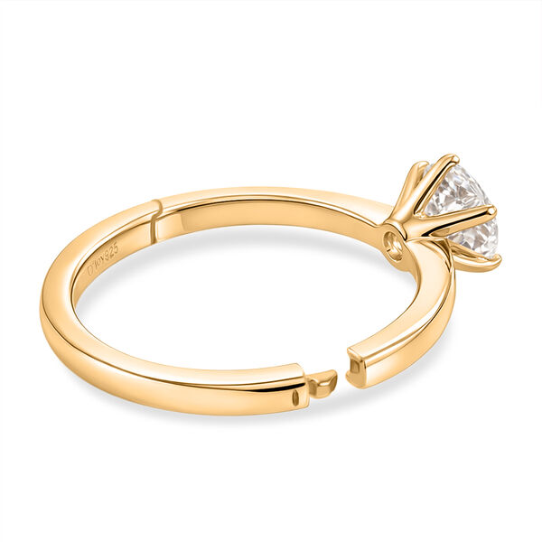 D'Joy Moissanit Ring, 925 Silber vergoldet - 0,99 ct. image number 6