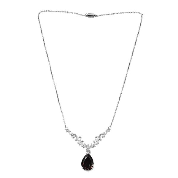 Farbwechsel-Alexandrit-Quarz-Triplette Halskette ca. 45 cm Edelstahl ca. 11.22 ct image number 3