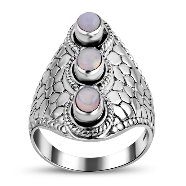 Royal Bali Kollektion- Nat&uuml;rlicher, &auml;thiopischer Welo Opal-Ring - 1,05 ct.