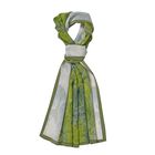LA MAREY: Premium Selection - 100% Maulbeerenseiden-Halstuch, 35 x 150 cm, Grüne Wiesen