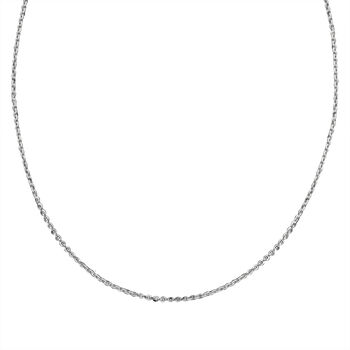 Italienische Brillantina Ankerkette, 925 Silber rhodiniert, ca. 60 cm, ca. 2,34g