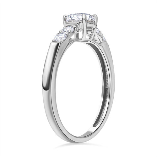 LUXORO IGI zertifizierter SI Labor Diamant Ring in 585 Weißgold- 1 ct. image number 6
