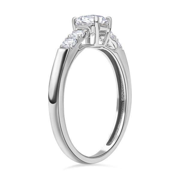 LUXORO IGI zertifizierter SI Labor Diamant Ring in 585 Weißgold- 1 ct. image number 6