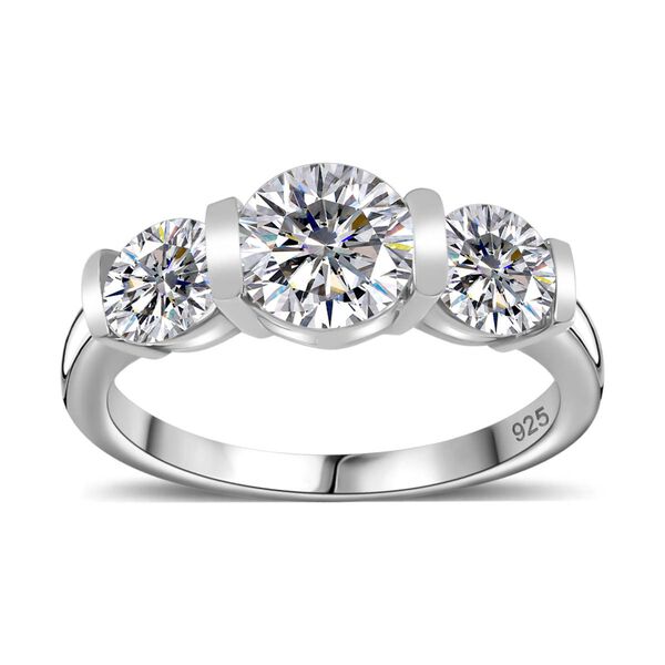 Moissanit Ring, ca. 1,81 ct. image number 3