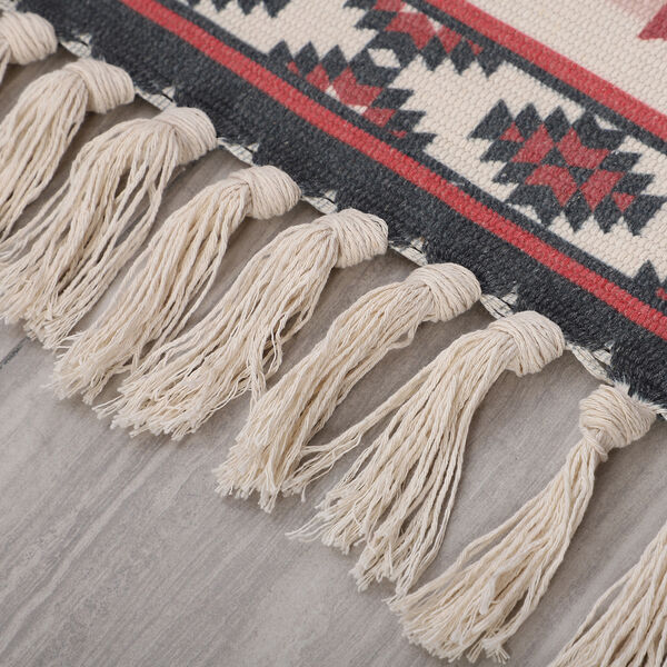 Tufting Teppich mit Quaste, Gr&ouml;&szlig;e: 57x90 cm, Mehrfarbigr image number 3