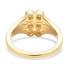 Moissanit Ring 925 Silber vergoldet  ca. 0,33 ct image number 5