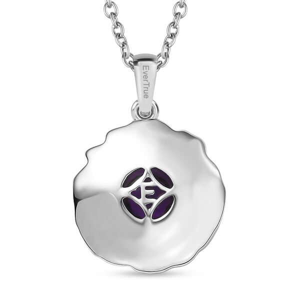 EverTrue afrikanischer Amethyst Anh&auml;nger mit 50cm Kette - 0,70 ct. image number 4