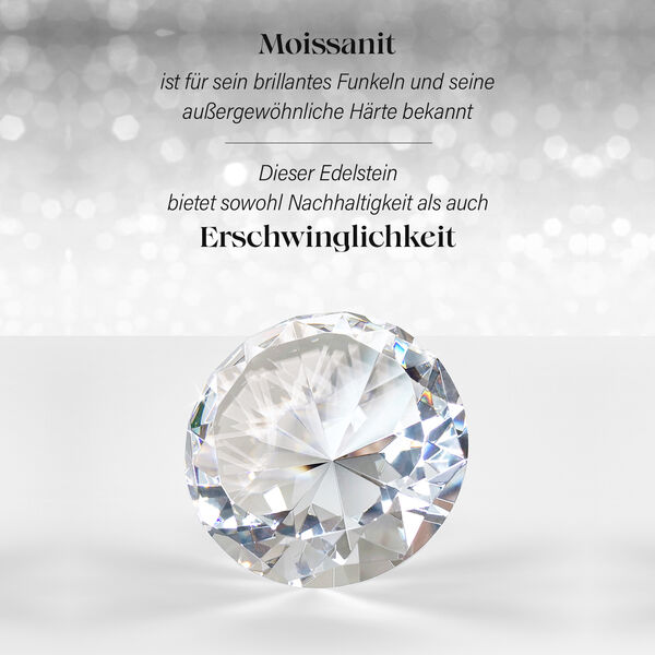 Moissanit Ballerina Anhänger, 925 Silber mit 750 Gelbgold Vermeil - 1,11 ct. image number 4