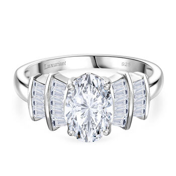 LUXURIANT DIAMOND - Lab Grown Diamant SI-GH Ring 925 Silber Rhodiniert (Gr&ouml;&szlig;e 17.00) ca. 1,86 ct