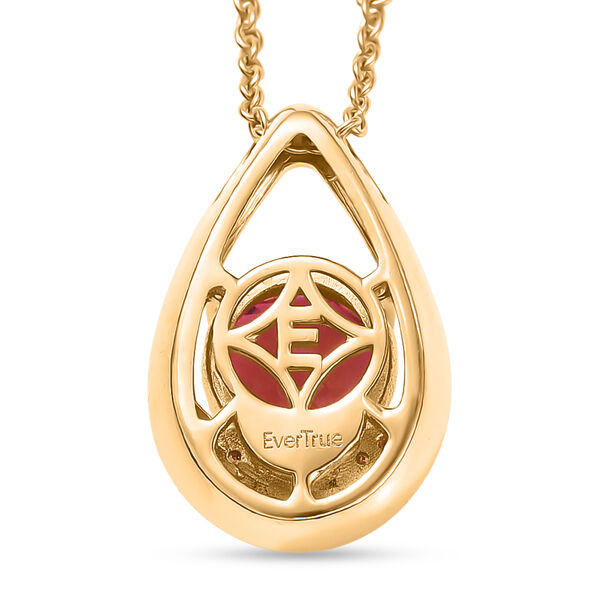 EverTrue Sunset Triplett Quarz und Zirkon Anh&auml;nger mit 50cm Kette - 4,35 ct. image number 4